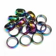 thumbnail image 1 of HOOUN 20pcs 10mm Natural Rainbow Hematite Ring - Anxiety Balance Circulation, 1 of 3