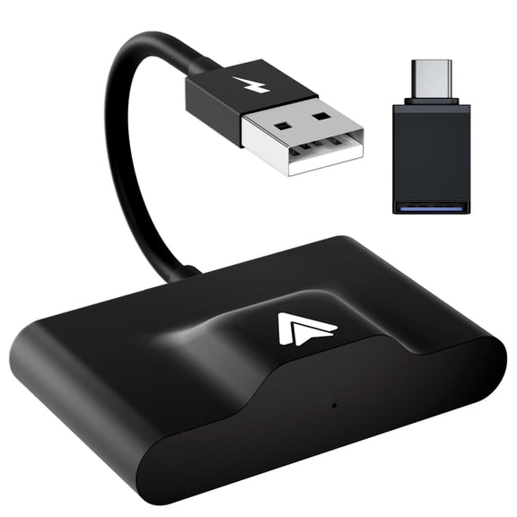 FIEWESEY Android Auto Wireless Adapter for Wired Android Auto Cars Converts Wired to Wireless - Easy Setup Plug & Play Seamless Connection Stable and Fast