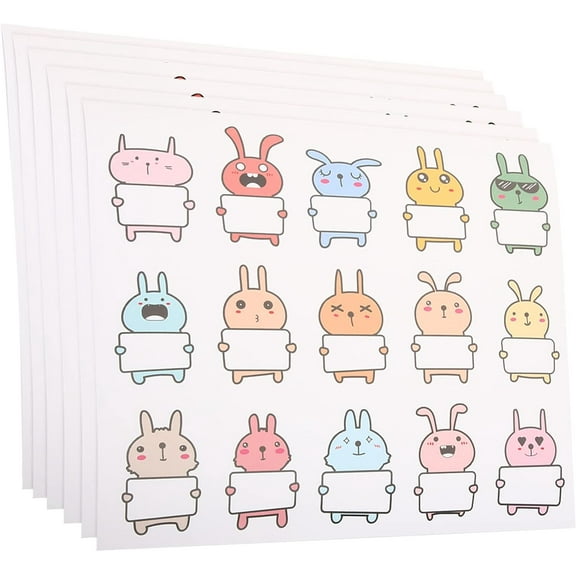 Baby Feeding Bottle 10 Sheets Baby Bottle Labels for Daycare Animal Name Tag Stickers Name Tag Labels Infant Bottles