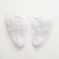 thumbnail image 4 of New Spring Summer Kids Baby Girls Lace Ruffle Frilly Ankle Socks Princess Short Tutu Cotton Socks for toddler children, 4 of 4