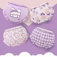 thumbnail image 5 of BIIOVENR 4 Pcs Diaper Covers Ruffled Bloomers Panties for Baby Girls 100% Purified Cotton Underwear Toddler Girls Shorts, 5 of 5