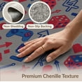 thumbnail image 6 of ODIKA 6'x9' Washable Area Rug Gamer Video Dice Symbols Diagonal Repeat Throw Alfombra Arcade for Family Room, Living Mater Bedroom, Non-Slip, Easy Care, 6 of 7