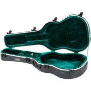 SKB Cases Acoustic Dreadnought Deluxe and 12-String Guitars Hardshell Case with Contoured Arched Lid, TSA Latch, Over-Molded Handle, and EPS Foam Interior