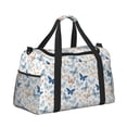 thumbnail image 2 of Honeii Butterfly Print Gym Bag,Carry on Weekender Overnight Bag, Travel Duffel Bags, Personal Item Travel Bag,Tote Bag,Workout Dance Bag, 2 of 7