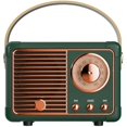 thumbnail image 1 of wonima44 Retro Bluetooth Speaker, Wireless Mini Portable Speakers Support USB/TF Card/AUX, Vintage Radio Bluetooth Speaker for Kitchen Desk Bedroom Office Outdoor, Retro Gifts for Women Men, Green, 1 of 1