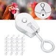 thumbnail image 3 of Aquaculture Pulley, Metal Metal Pulley, 20Pcs Rearing Breeding Supplies For Farms Poultry And Livestock, 3 of 8