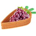 thumbnail image 1 of Carrot Shaped Wicker Easter Basket, Bread Serving Basket, Decorative Plastic Woven Basket, 1 of 7