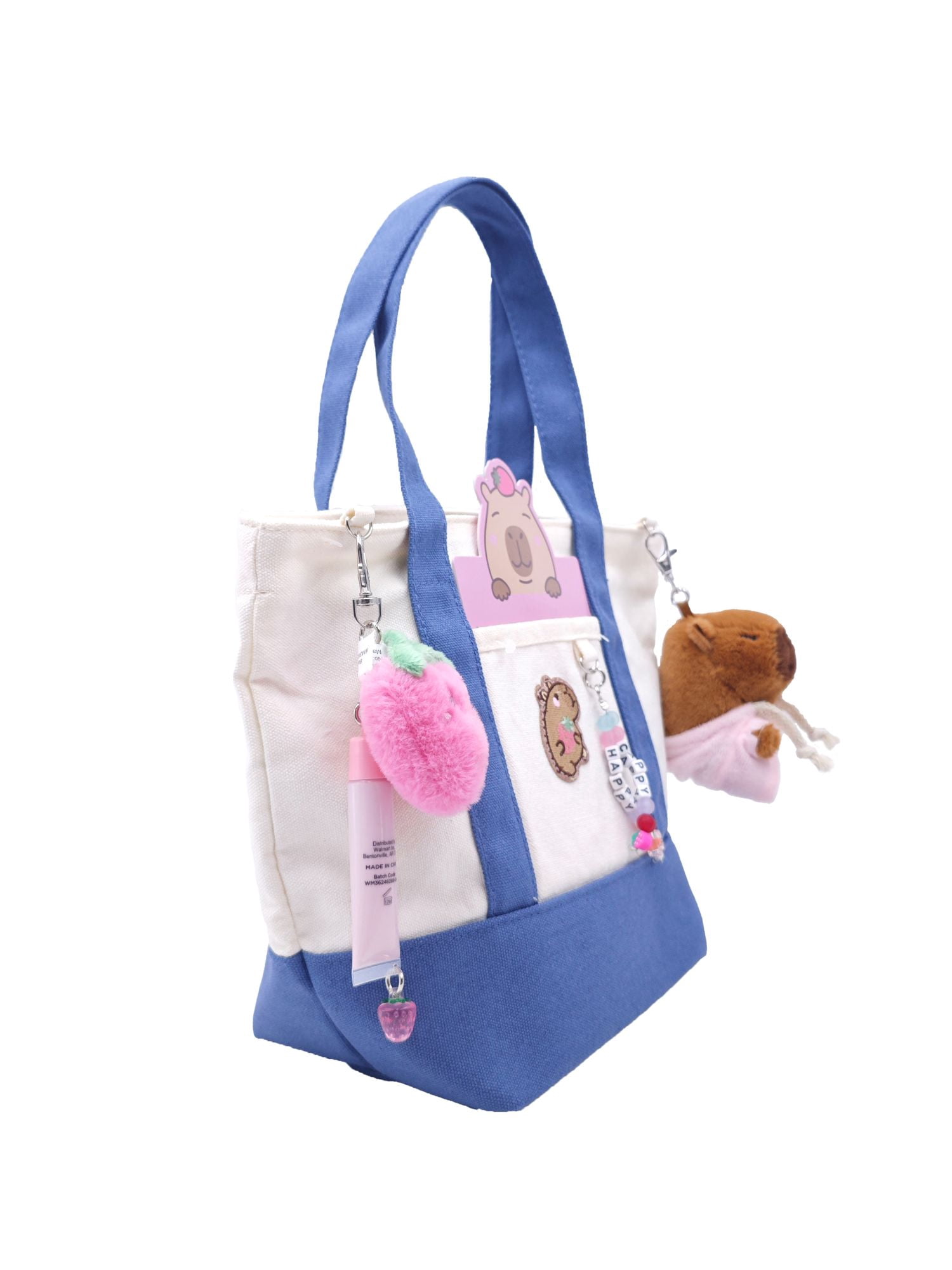 Wonder Nation Capybara Mini Tote Bag, Navy