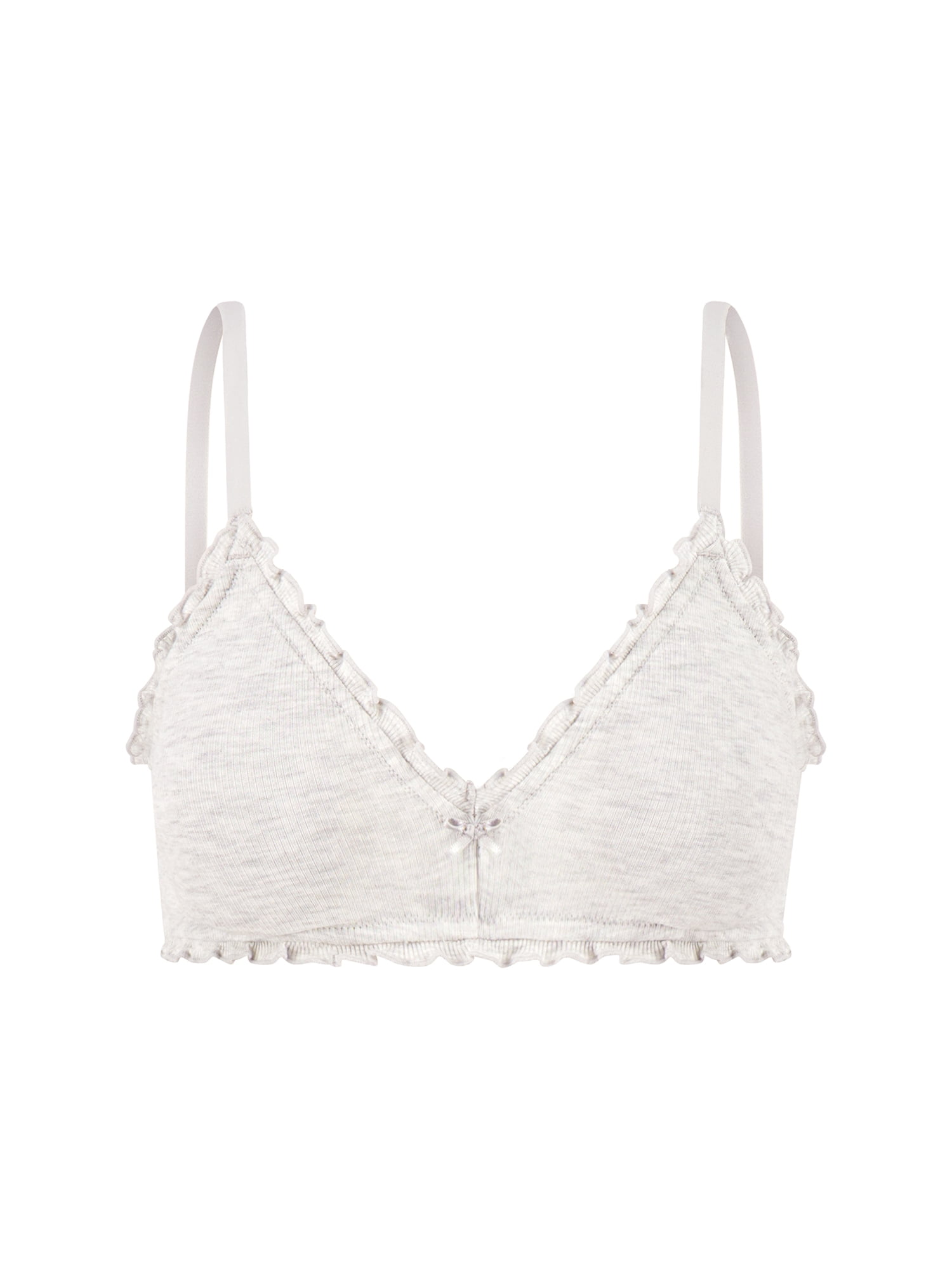 Jessica Simpson Women's Ruffle Rib Bralette, Size S-XXXL