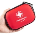 thumbnail image 1 of Mini First Aid Kit - 120 Piece Car, Home, Office, Travel, Camp, Sports, Outdoor, School - Emergency First Aid Materials and Survival Kit (Red), 1 of 5