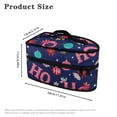 thumbnail image 6 of HELLHERO Portable Iron Storage Bag Zipper Closure for Clothing Ironing Machines Lightweight Organizer Star and Floral Pattern(Bag Only), 6 of 6