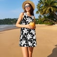 thumbnail image 3 of Disketp Lilies Flowers para Vestido sin Mangas para Mujeres, Vestidos de Verano para Mujeres, Casual y Holgado para la Playa, 3 of 7