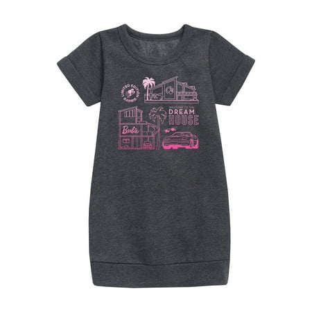 

Barbie - Limited Edition - Dream House Original Floorplan - Toddler And Youth Girls Fleece Dress