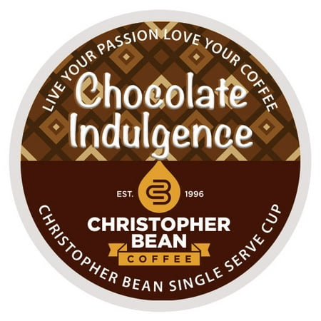 Chocolate Indulgence Single Cup Coffee Christopher Bean Coffee, For Keurig Brewers ( 18 Count