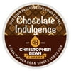 Chocolate Indulgence Regular Single Cup Coffee Christopher Bean Coffee K Cup, 100% Arabica, No Sugar, No Fats, Non-GMO, 18 Cups of Regular Coffee Per Box - Christopher Bean