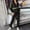 Black, variant on Women's Sweat Suits Plus Size Spring Solid Color Combination With Casual Long Sleeve Trousers Hoodie Set