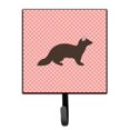 thumbnail image 1 of ""Caroline'S Treasures Gancho De Pared A Cuadros Rosa Sable Marten Pequeño Multicolor"", 1 of 1