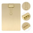 thumbnail image 4 of CIMAXIC 1pc A5 Paper Clipboard Stainless Steel Writing Pad Paper Holder Menu Stand,9.06"X6.3"X0.79", 4 of 4