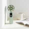 thumbnail image 6 of Mini Handheld Fan USB Rechargeable, Portable Personal Cooling Fan 5 Speed Digital Display, for Travel Office Home, Green, 6 of 6