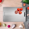 thumbnail image 4 of Titanium Cutting Board - Stainless Steel Cutting Board For Kitchen 304 Chopping Board Food-Grade For, 4 of 5