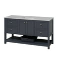 thumbnail image 5 of Lakeshore 60" Single Bathroom Vanity with Marine Gray Cabinet and Engineered Carrara Top, 5 of 6