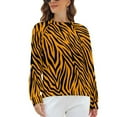 thumbnail image 5 of Animal Zebra Print Hoodie Round Neck Long Sleeve Cute Casual Hoodie Loose Plus Size Fashion Hoodie, 5 of 7