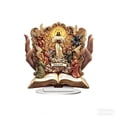 thumbnail image 2 of Yusimy Palm - Sized Heart Sutra Desktop Decoration Religious Theme Festival Desktop Decor Ornament for Desktop Decor, 2 of 6