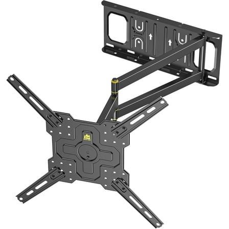 FORGING MOUNT Corner TV Mount with 25.6" Long Arm,Landscape to Portrait Full Motion TV Wall Mount Swivel Tilt Heavy Duty Wall Mount Bracket for 26-65“ Screens,Load 77lbs,VESA 400x400mm,Fit 16" Stud