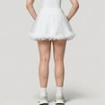 thumbnail image 5 of Women's Tulle Mini Skirt with Soft Lining and Layered Ruffle Hem for a Whimsical Ballet-Inspired Look - Medium, White, 5 of 7