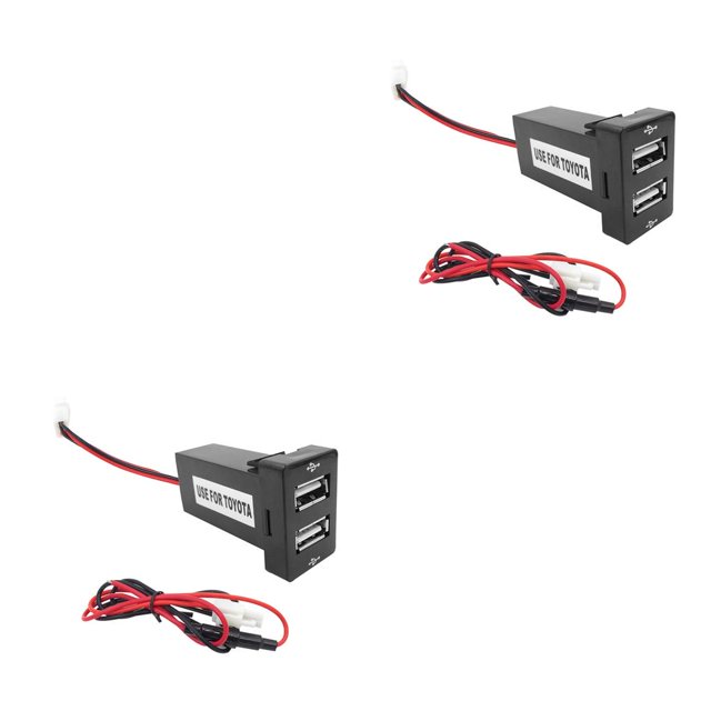 Speravity Conector de interfaz USB dual 12V 4.2A para Hilux VIGO Teléfono de carga MP3 MP4 PAD Tablet PC 22x33mm 20x40mm Type1 NO1 Speravity CBP168920