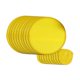 thumbnail image 2 of 10x Abanico plegable portátil de poliéster redondo de verano con disco volador para publicidad Amarillo, 2 of 9
