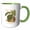 Green/White, variant on 3drose, Hawaii Territory Plant the Taro, 15oz Mug