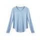 thumbnail image 4 of Camisetas deportivas de entrenamiento para mujer: camisetas lisas de manga larga de color liso para mujer, camisetas deportivas de yoga, ropa deportiva, 4 of 6