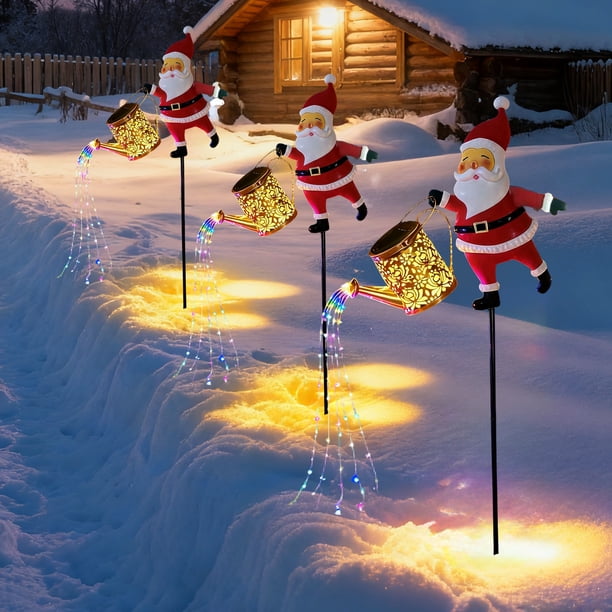 Zenithome Solar Powered Christmas Garden Lights Outdoor Decor