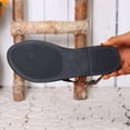 thumbnail image 5 of Sandals Wide Feet, Womens Sandals Wide Width, Women's Flat Sandals, Wide Width Sandals for Women, Going Out Shoes for Women, Leather Backstrap Sandal - Womens Sandals, Light Gray 7, 5 of 5