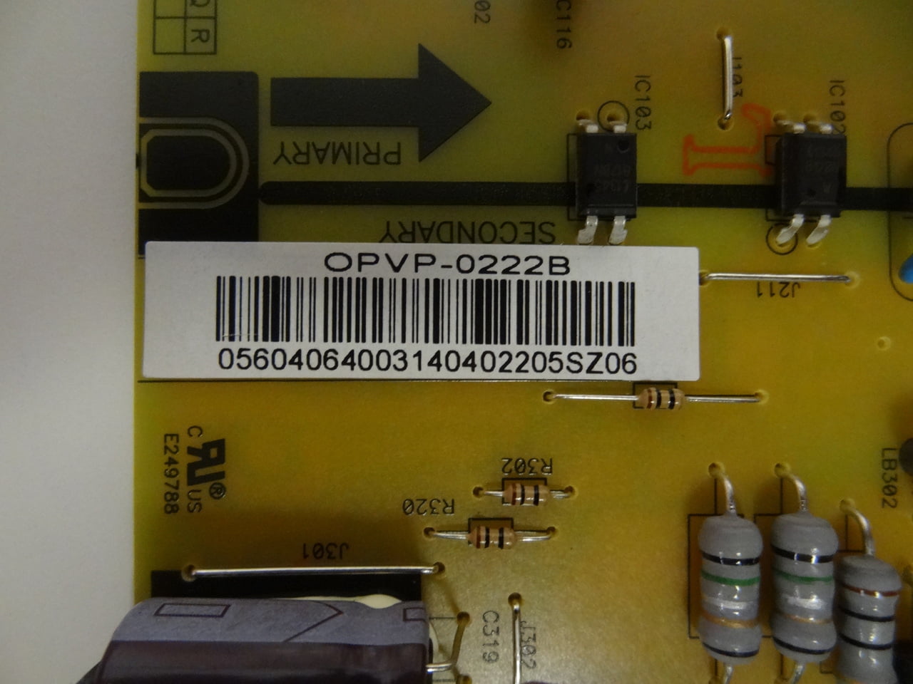 Vizio OPVP-0222B Power Supply Board  for E320Fi-B2 