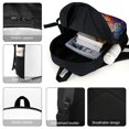 thumbnail image 4 of Cazadores de Trolls-theme Backpack, Campus style schoolbag Bookbag with Adjustable Shoulder Straps And Large Zip Compartment, Unisex Travel Bags., 4 of 6
