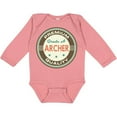 thumbnail image 3 of Inktastic Archer Premium Vintage Boys or Girls Long Sleeve Baby Bodysuit, 3 of 5