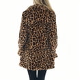 thumbnail image 2 of Women's Faux Fur Jackets Autumn Winter Leopard Coats Loose Fur Coat with Pockets, 2 of 9