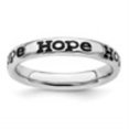 thumbnail image 2 of Auriga Fine Jewelry 925 Sterling Silver Polished Enameled Hope Ring for Women Size- 7, 2 of 7