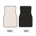 thumbnail image 2 of Fuzoiu Minimalist Crosshatch Dots Print Carpet Floor Mats for Car,Car Foot Mat Set,Universal Fit 4 Piece Mat Pad Set,Fits Most Cars Trucks Vans Sedans SUV Auto Carpet Mat Se, 2 of 7