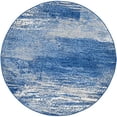 thumbnail image 3 of SAFAVIEH Adirondack Collection ADR112F Modern Abstract Non-Shedding Dining Room Entryway Foyer Living Room Bedroom Area Rug, 10' x 10' Round, Silver / Blue, 3 of 4