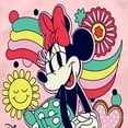 thumbnail image 3 of Disney - Mickey & Friends - Minnie Mouse - Happiness - Toddler And Youth Girls Raglan Graphic T-Shirt, 3 of 4