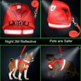 thumbnail image 3 of BadPiggies Dog and Cat Universal Harness with Leash Set Escape Proof Adjustable Reflective Soft Mesh Corduroy Dog Harnesses, 3 of 8