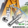 thumbnail image 2 of Clearance Now! Grease Coupler Qui Release Lo On Coupling 12000PSI & Hose New N4 D0Z9, 2 of 8