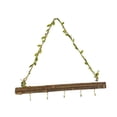 thumbnail image 3 of DOLITY Wood Wall Hanger Keys Hats Hooks Multipurpose Decorative Floating Wall Shelf 50cm, 3 of 9