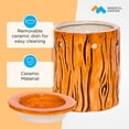 thumbnail image 4 of Mindful Design Wood Log Candle Warmer for Wax Melts, Tarts, Fragrance Oils - Aromatherapy Electric Decorative Wax Burner for Scented Wax Candles - Cute Candle Wax Melter, 4 of 6