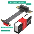 thumbnail image 4 of for PCIe 3.0 Riser Cable, X1 to X1, MtoF, 90°to90°, Cable Length 10/20/30cm 20cm, 4 of 7