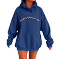 thumbnail image 1 of WILLBEST Sudadera para Mujer, Estilo Casual de Invierno, con Estampado Navideño Del Alfabeto, Cordón Ajustable, Bolsillo y Manga Larga XX-Grande, 1 of 4