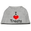 Pet Dog Cat Shirt Screen Printed, "I Love Treats"